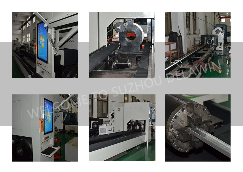 Automatic Chuck and Rotary CNC Fiber Pipe Laser Cutting Machine