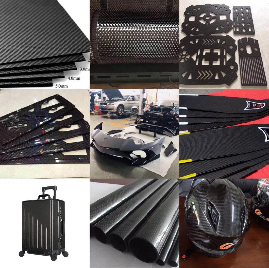 Free Samples 3K Plain/Twill Weave Matt/Glossy Finish Carbon Fiber Pipe From China Factory