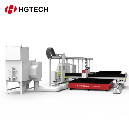 Hgstar haute vitesse haute efficacité personnalisé biseau tuyau de coupe Tube Laser Cutter CNC tôle Machine de découpe laser à fibre 12000 W 1kw